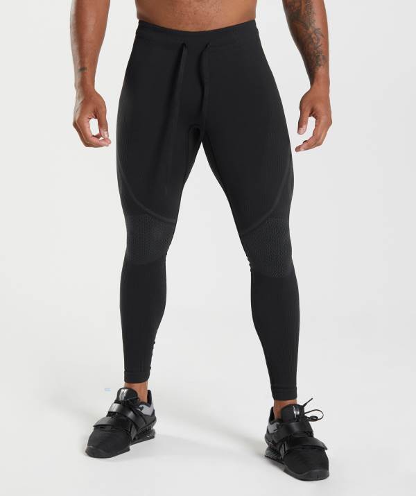 Panske Pancuchy Gymshark 315 Seamless Čierne Siva / Siva | ZI8610792